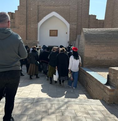 At the Sayid Allauddin Mausoleum.