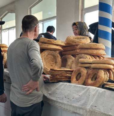 Each region has its own bread, This is Tashkent.