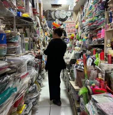 At Vce dlya doma (Everything for the home) in Mirobod Bazaar she knew exactly where to find sink stoppers.