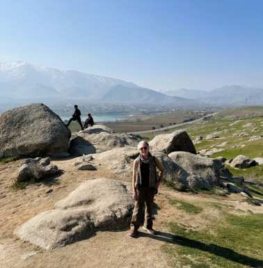 On location for Apachen! Down closer to the road are a small amusement park, snacks, and an information kiosk.
