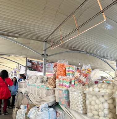 Sweets, and qurut (kurt), or dried yogurt balls, which I found salty and a little bitter.