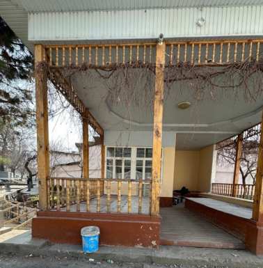 The Mahallah tea house (and adjacent canal) under reconstruction.